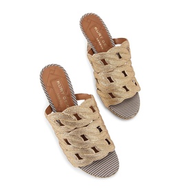 Houndstooth Crystal Chain Mules