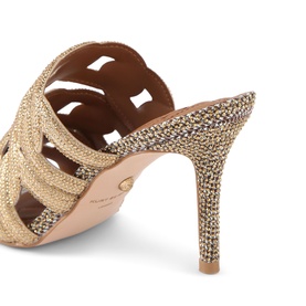 Houndstooth Crystal Chain Mules