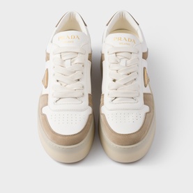 Downtown Bold Leather Ande Suede Trainers