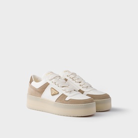 Downtown Bold Leather Ande Suede Trainers