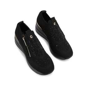 High Rise Zip Knit Trainers