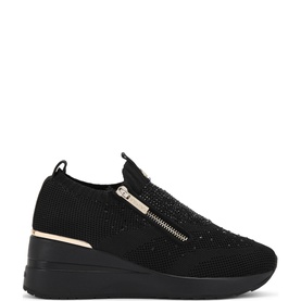 High Rise Zip Knit Trainers