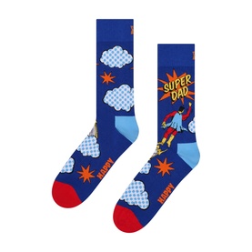 Flying Super Dad Socks