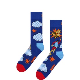 Flying Super Dad Socks