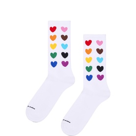 Rainbow Hearts Socks
