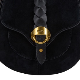 Altay Small Suede Satchel Bag