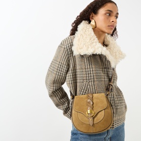 Altay Small Suede Satchel Bag