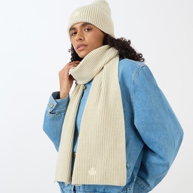 Marion Logo Rib Knit Scarf