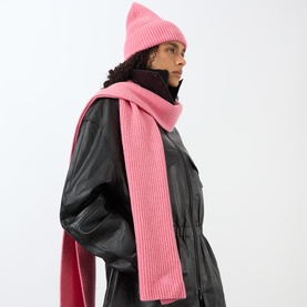 Marion Logo Rib Knit Scarf