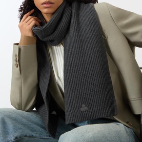 Marion Logo Rib Knit Scarf