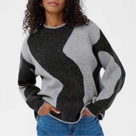 Wilma Patterned Knitted Sweater