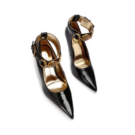 Mansion Ankle-Strap Heeled Courts