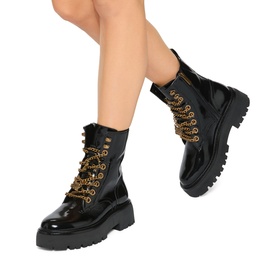 Matilda Charm Lace-Up Boots