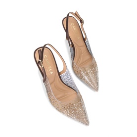 Positano Vinyl Sling-Back Heels