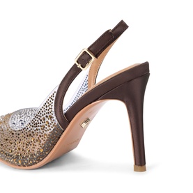 Positano Vinyl Sling-Back Heels