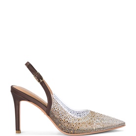 Positano Vinyl Sling-Back Heels
