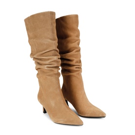 Stark Rouche Heeled Boots