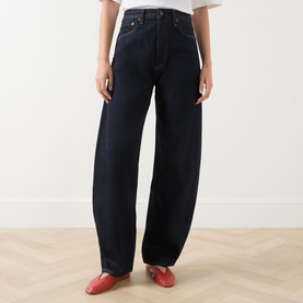 Luna High-Rise Tapered Wide Leg Jeans