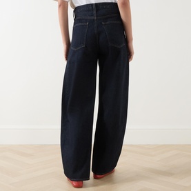 Luna High-Rise Tapered Wide Leg Jeans