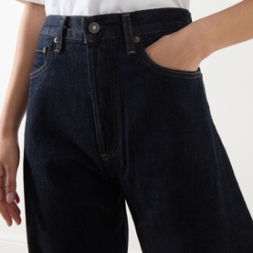 Luna High-Rise Tapered Wide Leg Jeans