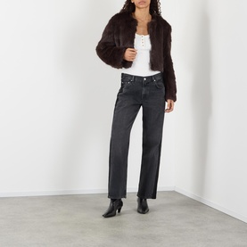 Lindz Low-Rise Easy Straight Leg Jeans