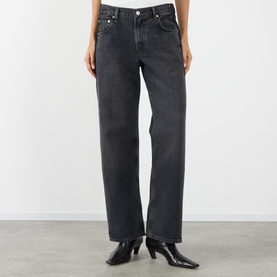 Lindz Low-Rise Easy Straight Leg Jeans