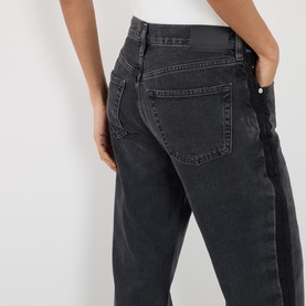 Lindz Low-Rise Easy Straight Leg Jeans