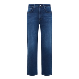 Delfina High-Rise Straight Leg Jeans
