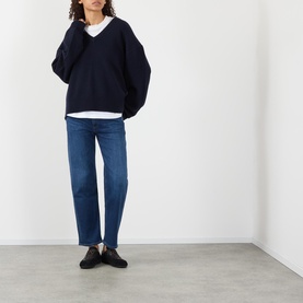 Delfina High-Rise Straight Leg Jeans