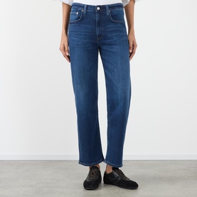 Delfina High-Rise Straight Leg Jeans