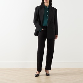 Delfina Velvet Straight Leg Jeans