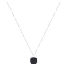 Solitaire Onyx Pendant Necklace