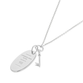 Hotel Logo Pendant Necklace