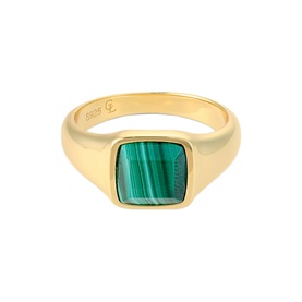 Malachite Cushion Ring