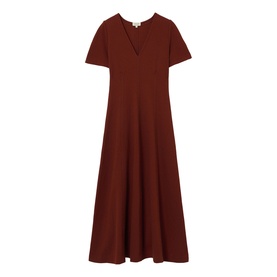 Curved Sleeve Midi Dress