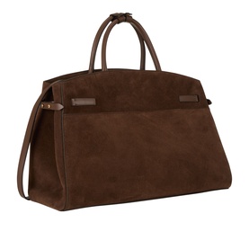 Hudson Suede Top-Handle Bag