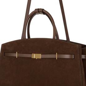 Hudson Suede Top-Handle Bag