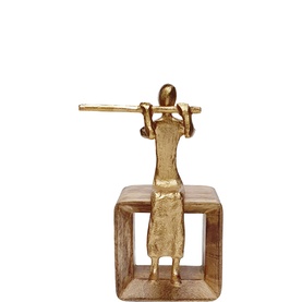 Flute Player Sculpture