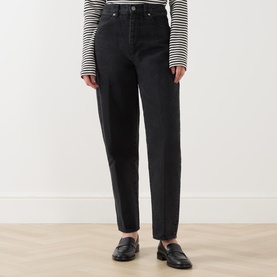 Neat High-Rise Tapered Jeans