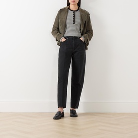 Neat High-Rise Tapered Jeans