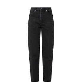 Neat High-Rise Tapered Jeans