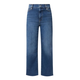 Le Palazzo Cropped Wide Leg Jeans