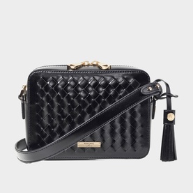 Leather Weave Camera Bag