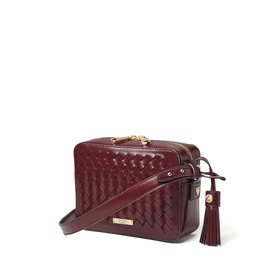 Leather Weave Camera Bag
