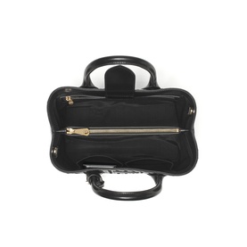 London Leather Weave Midi Tote Bag
