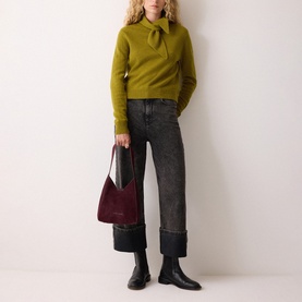 Mini Heckfield Suede Tote Bag
