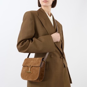 Suede Leather Mini Crossbody Bag
