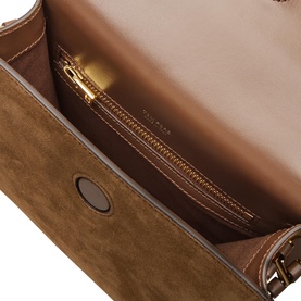 Suede Leather Mini Crossbody Bag