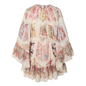 Daylight Spliced Flutter Mini Dress
