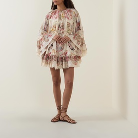 Daylight Spliced Flutter Mini Dress